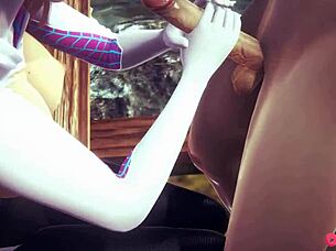 Spiderman hentai - gwen handjob and fucked.