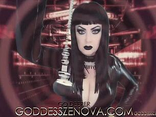 The stunning goddess Zena takes you on a femdom world