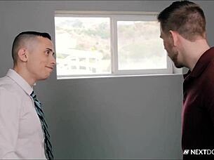 Dante Martin gets bareback anal pounding in office