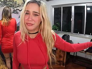 Latina teen with big ass fucks athletic Latina teen hardcore
