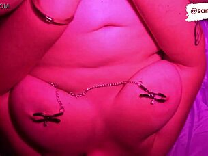 busty girlfriend begs for kinky tied up fuck