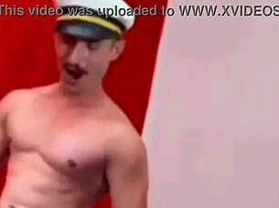 Brazilian pornstar gets huge cock masturbated in front of camera