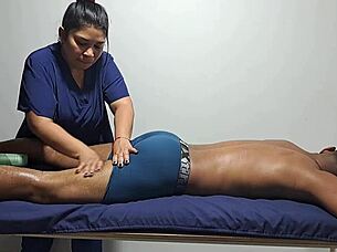 Intense pleasure amedurate from amateur massage and masturbation