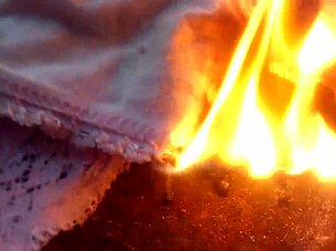 Video showing Russian woman removing wet panties shows shame over porn### Notes:A propaganda video shows a young Russian woman removing her soaked panties, out of shame at being a 'porn star.'
