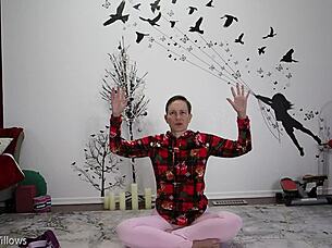 Yoga and BDSM instruction by a mature milf