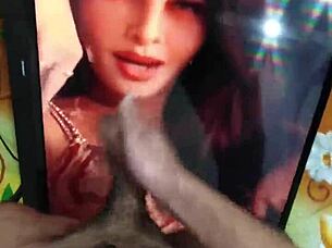 jacqueline fernandez seduces daddy with dancing, gets rough cum tribute on big cock
