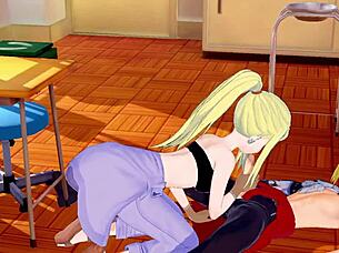 Edward Elric's wild handjob action in animated porn
