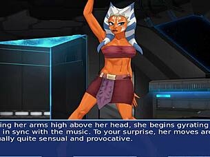 Cosplaying Star Wars characters in a group wild sex scene