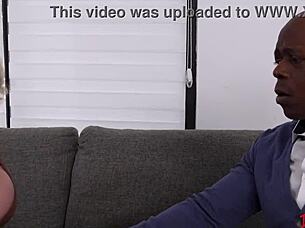 Beautiful BBC seduced with anal & blowjob by busty woman