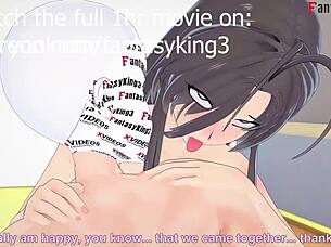 Animated Japanese hentai game Shinmai Maou NTR: Willpower Part 3 - Mio Naruse and Chisato Hasegawa's love triangle