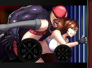 In this Resident Evil parody you will experience big tits with monster cock