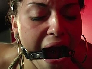 Maxine X's sensual domination: Asian beauty in the big tits in bondage