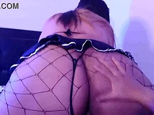 First time sex with her new partner she’s showing off her voluptuous figure in police themed lingerie, this is a case only an African American 18 year old could make. This is a closeup of their collision that includes the young woman's ample backside