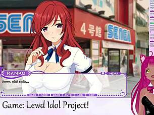 Vtuber Lewdneko's erotic performance in The lewd idol project: vol. 1, chapter 3