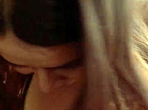 Big cock is giving a sloppy blowjob to a young Latina
