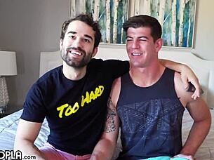 Blond straight dude and gay amateur fuck raw and hard in the ass