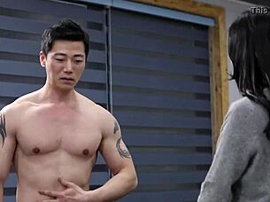 Korean girl is steamy in a confrontation with her boyfriend