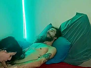 A Brazilian stud gets awed over Amador´s deepthroat skills