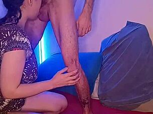 A Brazilian stud gets awed over Amador´s deepthroat skills
