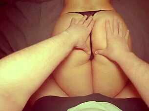 A young man massages his mature stepmother and then fucks her