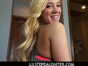 Her step dad's hard shaft gets a hands on experience from Bailey Brooke