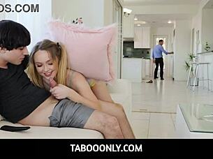 Errotic Eperiences in the family home with sneaky step sister