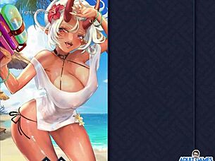 Asaka's beach party brings hentai game to life