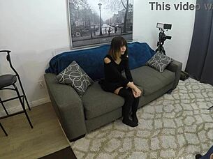 Candy Cruise Gets Brutal Assfucking on Sofa in California.