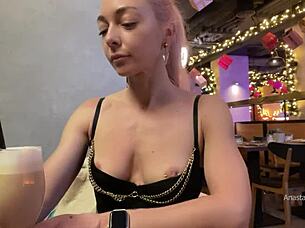 Café with a married woman where to public display of female nudity