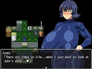 Check out a shipwrecked spaceship gallery with a busty brunette in the monthly Hentai game episode
