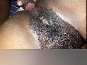 Ebony banging: Amateur couple digs deepthroat and assfucking desires