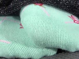 Restraint makes a woman's feet tickled