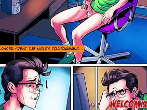 A promiscuous woman gets into bed with a nerdy guy, it all happens on the streets in a night of debauchery