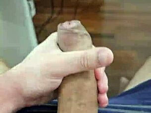 Brazilian youngster displaying the enormous penis