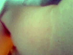 Young Latina stepdaughter filming herself fucking in generic bedroom doggy style with her stepmother’s sheets