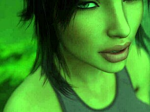In the 3D adult cartoon game step-sister’s lips get fucked