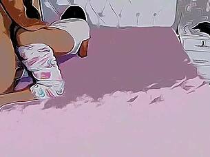 Distraught stepfather secretly photograghs stepdaughter while having intercourse