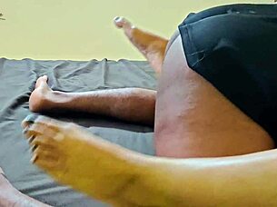 Passionate intercourse of a stunning Malaysian beauty with her partner on a bed