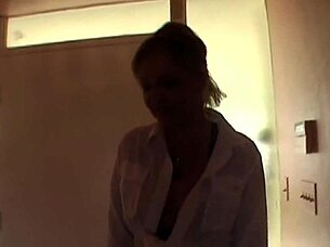 A black man's huge dick is eagerly taken and given by a mature woman in stockings in many parts, getting facial cum in doggy style and from behind