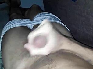 HD video of gay amateur with big dick cums hard