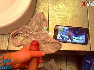 )a series of intimate POV videos of my girlfriend lost panties with my cum