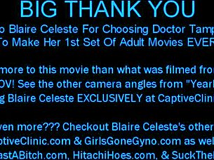 Blaire Celeste gets yearly gynecological exam with nurse's help at Florida doctor's office