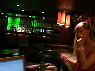 Analyer teen gets anus from customer during work hours