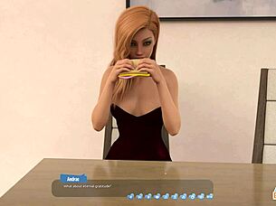 Belle and her dildo friend poo out and have a cartoon threesome hitting each other in the face and ending in a creampie