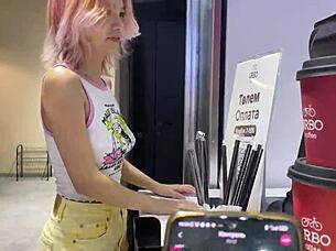 With a toy in my intimate area strolling through town
