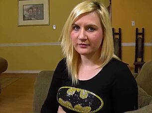blonde MILF's stepdaughter sexual encounter on POV video