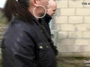 busty milf nastyshag gets titty fucked by stranger outdoors