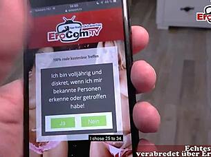 Very big and natural boobs for cool European brunette teen pov teen sex in Germany