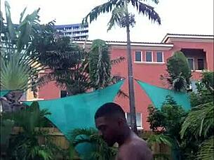 Outdoor anal sex is enjoyed by black gay men in Miami