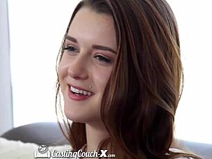 Alex Mae's first creampie scene (and porn audition!)